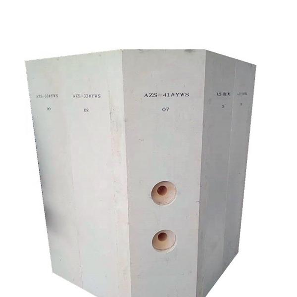Buy High SiO2 Content Electric Melting Refractory Bricks Azs Brick for White Furnace at wholesale prices