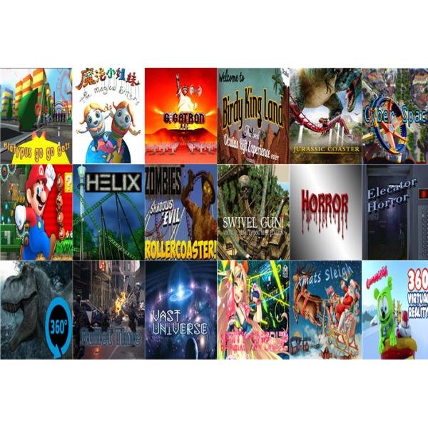 Custom Logo Virtual Reality Cinema 9D VR Car 6 Seats Electric System With Blue Light