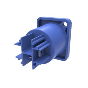 IP44 3pin indoor Circular powercon male socket Blue Connector for LED Screen