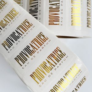 70mm 30mm Holographic Die Cut Stickers Transparent Eco Friendly