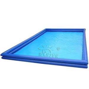 Double Tyre Rectangular Inflatable Swimming Pool For Kids / Adults