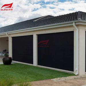 Customizable Fabric Zip Track Blinds With Aluminium Side Tracks