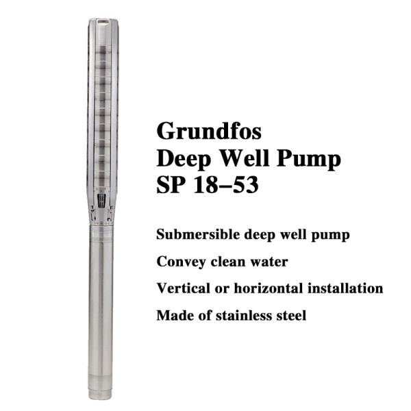 Grundfos 3-Inch 30KW Stainless Steel Electric Deep Well Pump For Irrgation
