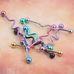 316L surgical steel industrial piercing barbells Body Jewelry