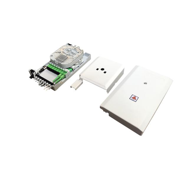 GFS-8ZT-2,fiber distribution box,splitter box,Max Capacity 8 cores,,size 235*126*52mm, Material: PC+ABS,IP 65