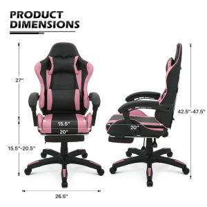 Modern Design Adjustable Lumbar Support Ergonomic Computer Racing Chair with