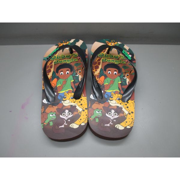 OEM PE EVA Kids Character Flip Flops Sandals Open Toe Style Anti Slip Design