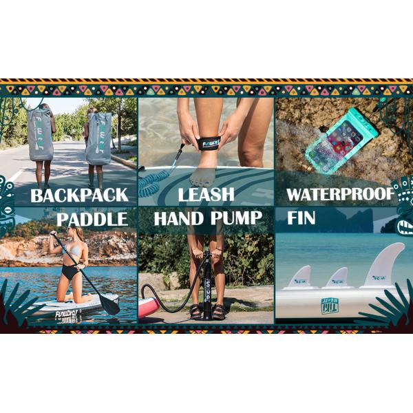 EVA Ultralight Stand Up Paddle Board Inflatable Standing Paddle Board For All Skill Levels