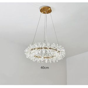 Modern LED Luxury Crystal Chandelier Rings Flower Crystal Chandelier(WH-NC-82）