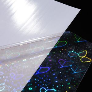 A4 Self Adhesive Transparent Holographic PP PVC Cold Lamination Film