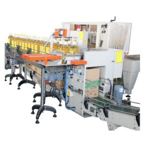 PLC Control Automatic Carton Packing Machines Barrel Packer Mechanical