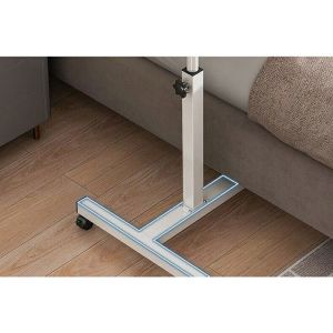 Solid Small Office Coffee Standing Table Manual Folding Standup Desk for Small