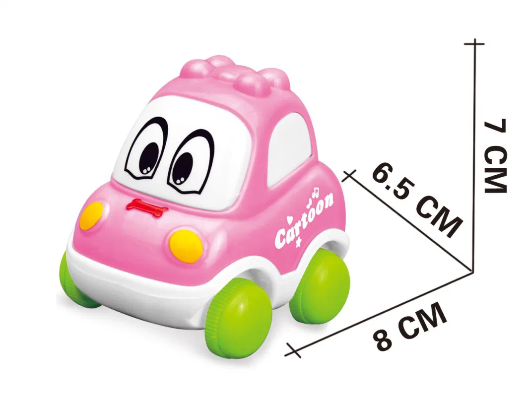 Friction Cartoon Car Toy Four-Wheel Drive Car Children′s Simulation Model Car Fall-Proof Toy