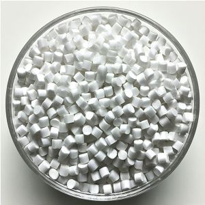 White Color EVA Masterbatch Plastic Granules Customized For Titanium Dioxide