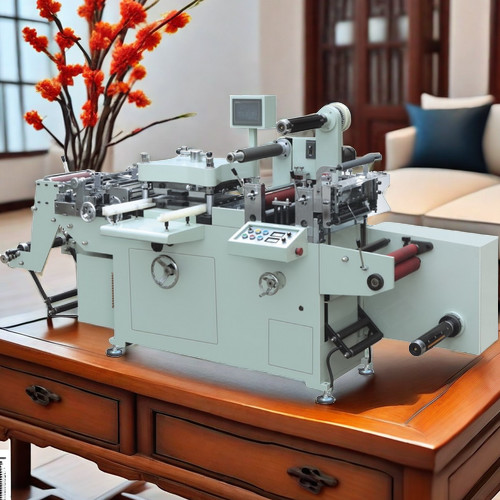 45m/Min Flat Bed Labels Full Automatic Die Cutting Machine Economical Hot Foil Stamp Emboss Film Laminate Hole Punching