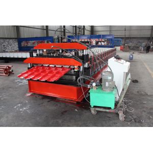 IBR and Corrugated Double Layer Roof sheet Roll Forming Machine For Ppgi Panel