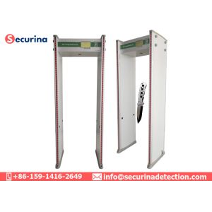 Security Body Scanner Walk Through Metal Detector With Human Indicating Lights