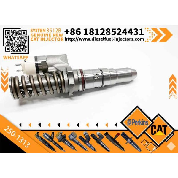 Excavator Parts Common Rail Diesel Fuel Injector 250-1313 2501313 Injector for CAT C12 3516B 3512B Construction Machinery Parts