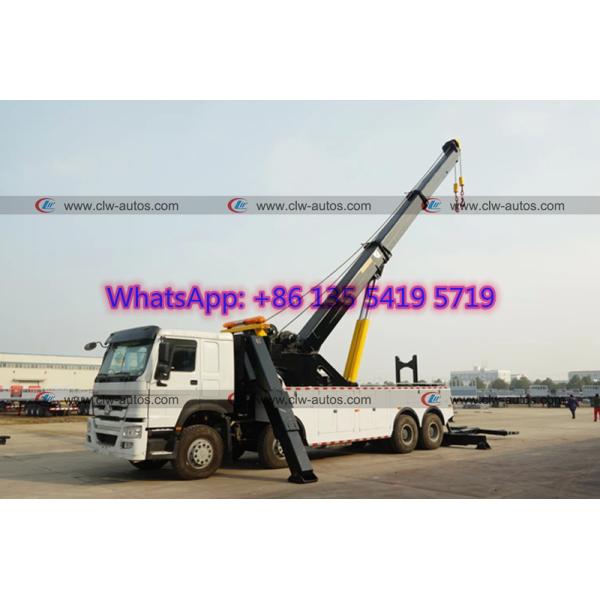HOWO 8x4 371HP 420HP 360 Degree Rotation Road Wrecker Truck
