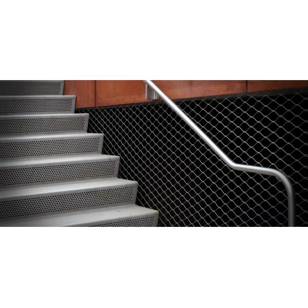 Stainless Steel Ferrule Flexible Cable Mesh Customized Panel Shape Non Flammable