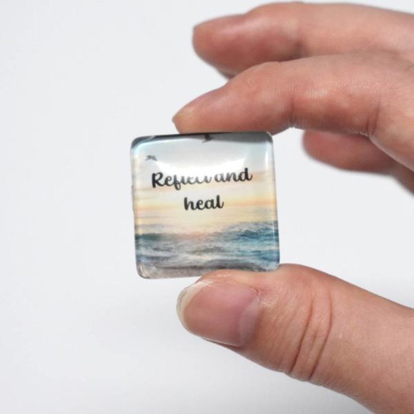 Personalized Diy Glass Magnetic Souvenir Set Multipurpose Durable 29*8.5mm