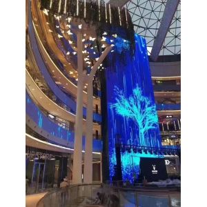 P3.91 LED Transparent Video Display Screen Indoor 500x1000mm 1920hz refresh