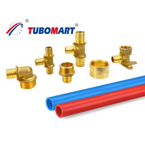 Industrial Pex Tubing Fitting Smooth Operation Brass Pex Pipe Joints