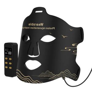Rechargeable Wireless LED Facial Mask LED Light Therapy Mask For Home Use