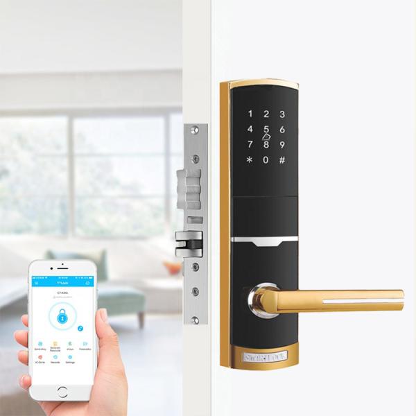 Battery Keyless Door Lock With Wifi Keypad Door Lock Apartment Hotel Password