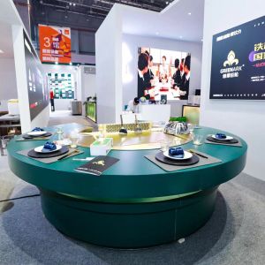 1600mm Gas Circle Teppanyaki Grill Table Electromagnetic Heating