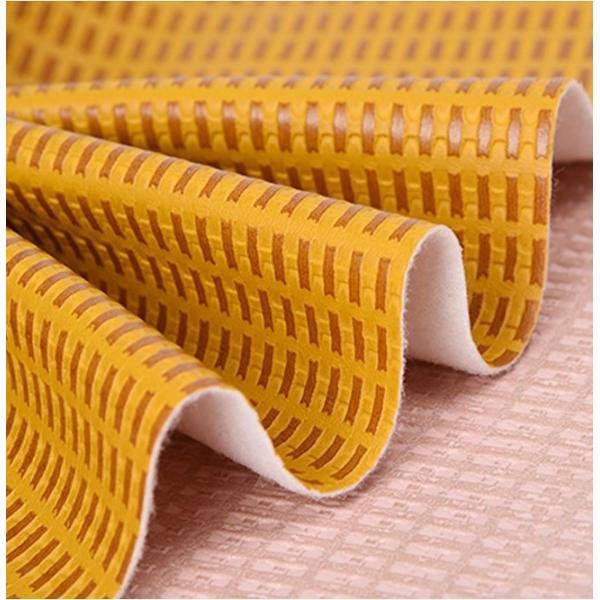 Buy Color Multi-Choice Straw Mat Leather Plaid PVC Weaving Artificial Leather Handbag Bag Shoe Leather at wholesale prices