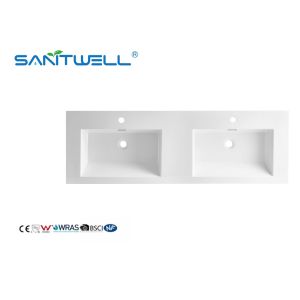 Top Quality SWJ1400D Wholesale China Suppliers Artificial Stone Basins Double