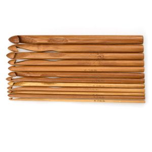 Hand Woven Gifts Bamboo Circular Knitting Needles Carbonized Bamboo Crochet