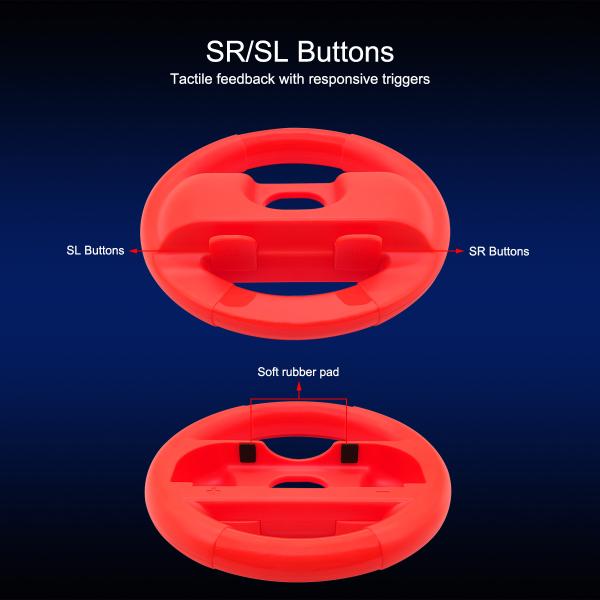 2 in 1 Sleek Round Steering Wheel for Nintendo Switch 2 with Improved Control