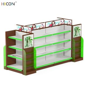 Standard Floor White Metal Pharmacy Store Display Fixtures