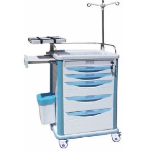 ABS Plastic Medical Trolleys , Hospital Drug Transfer Trolley
