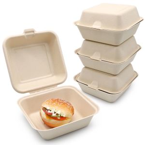 Quality Customized food burger boxes are biodegradable disposable and eco-friendly for sale