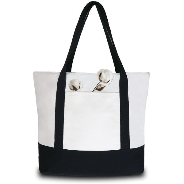Buy White Eco Canvas Bags With Clear LGO Beautiful Pictures Simple Style at wholesale prices