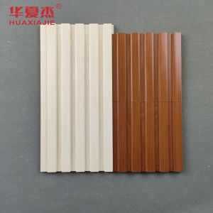 Waterproof Coffee WPC Drop wall Panels wpc fluted wall panel