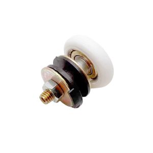 Bathroom Zamak Sliding Stainless Steel Door Rollers Pulley Customized