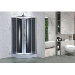 Sliding 35''X35''X85'' Shower Pods Cabins Tempered Glass