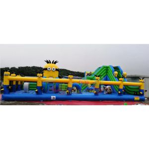 Fire Proof Inflatable Amusement Park Commercial Spongebob Bounce House
