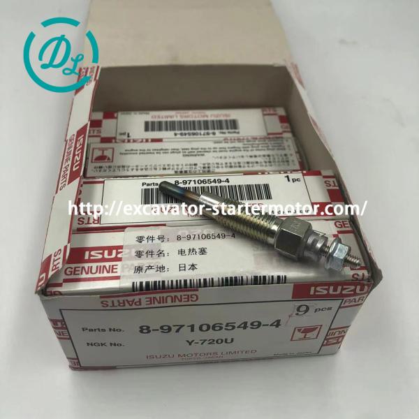EexcavaStart ISUZU 3LD1 4LE1 Engine Glow Plug OEM 8-97106549-4 8-97106549-1