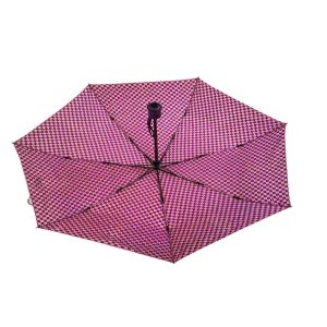 Fiberglass Pongee Foldable Umbrella Reverse Inverted Firm Grip Wind Resistant
