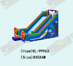 Children Fun Park Inflatable Cat Theme Slide For Rentals