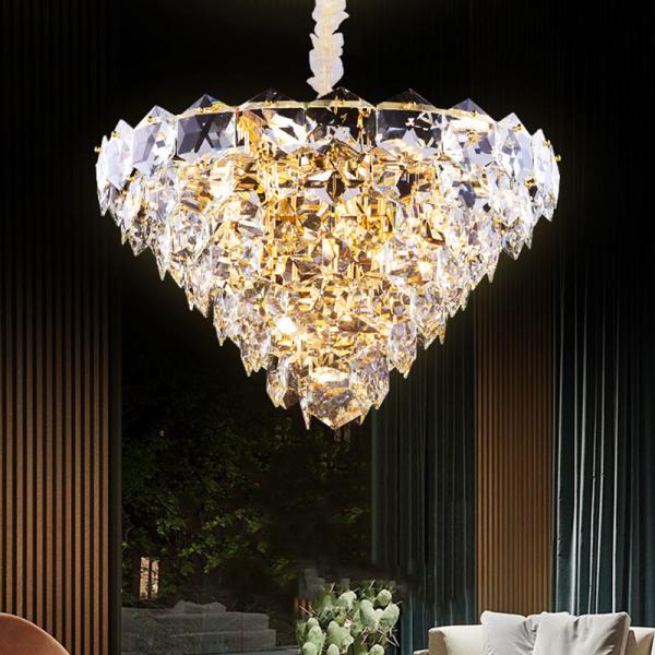 Buy Modern Ceiling Mounted Crystal Chandelier Stylish And Luxurious For Home Decoration at wholesale prices