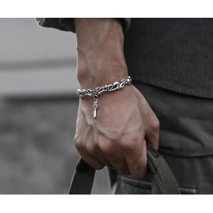 Quality Viking Style Twisted Braided Pattern Copper Balance Bracelet for sale