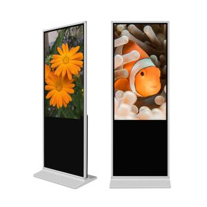 1920×1080 Indoor Floor Standing Digital Signage 55 Inch Size