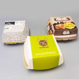 Biodegradable Custom French Fry Burger Box Packaging Printed Cardboard Burger
