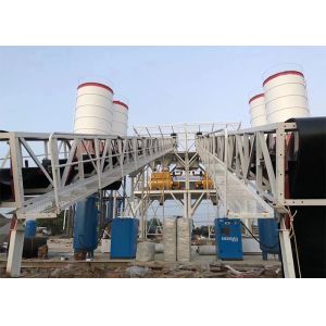 Capacity 150m3 260KW Mobile Batching Plant Mobile With JS3000 Mixer